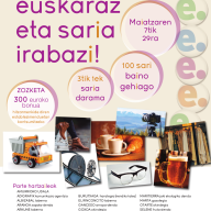 Amurrio comienza esta semana la campaña “Eskatu euskaraz eta saria irabazi” para el fomento del uso del euskera